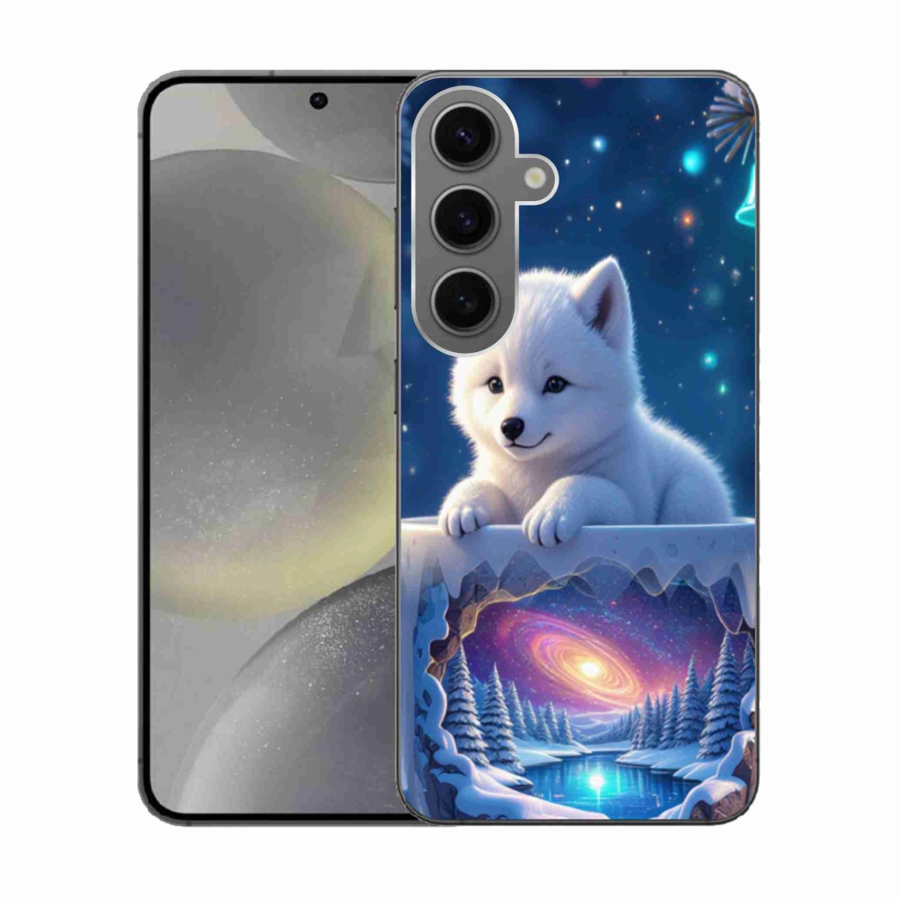 Gélový kryt mmCase na Samsung Galaxy S24 - vianočné šteňa