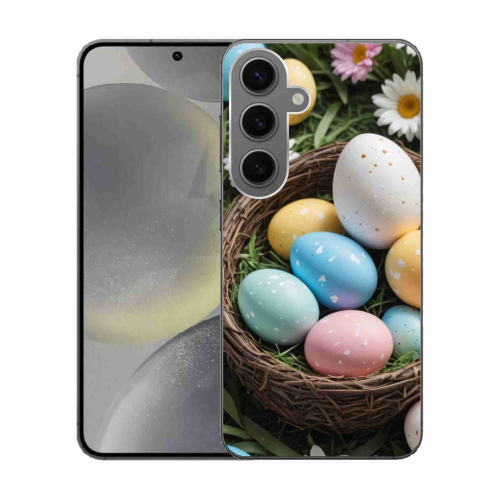 Gélový kryt mmCase na Samsung Galaxy S24 - veľkonočné vajíčka 2