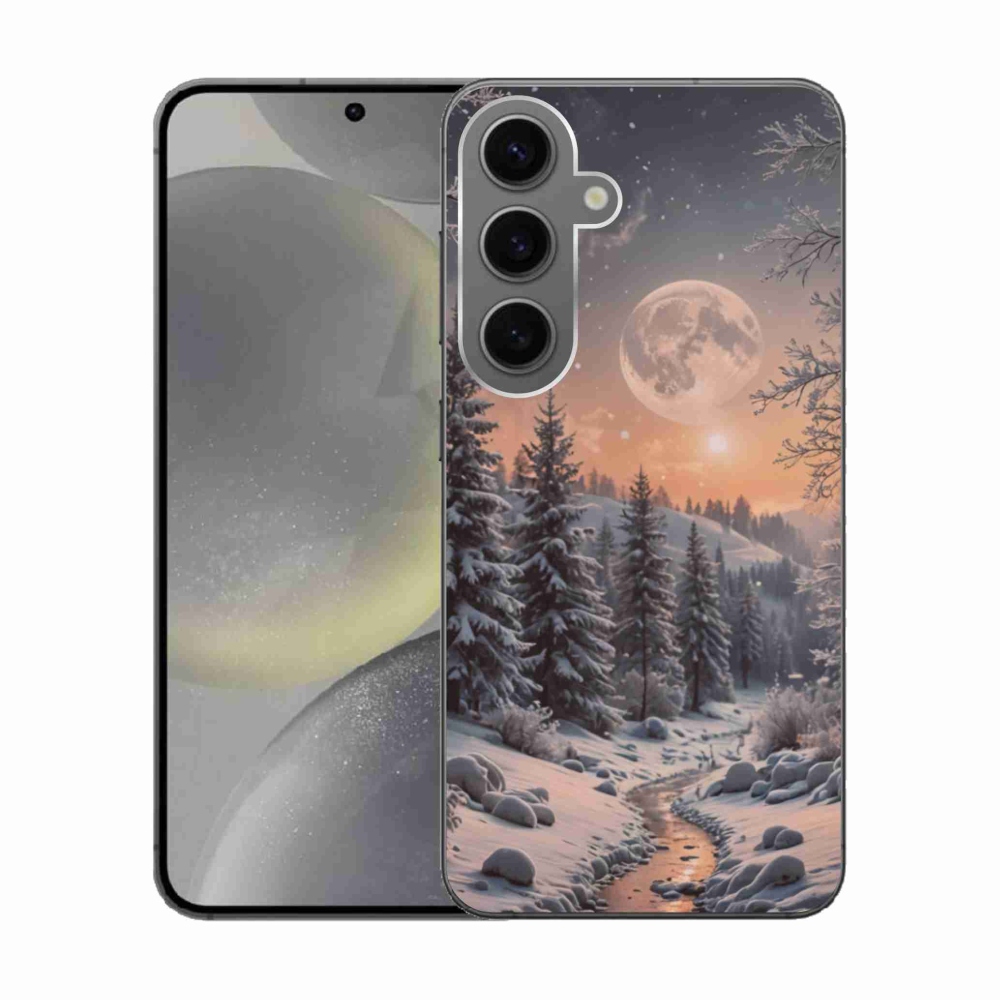 Gélový kryt mmCase na Samsung Galaxy S24 - zimná krajina 2