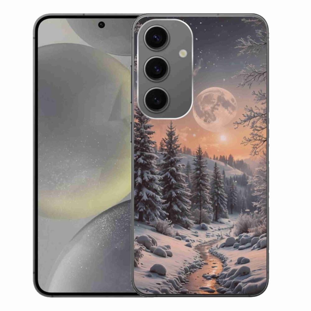 Gélový kryt mmCase na Samsung Galaxy S24+ - zimná krajina 2