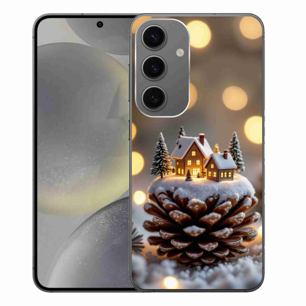 Gélový kryt mmCase na Samsung Galaxy S24+ - zimná dedinka