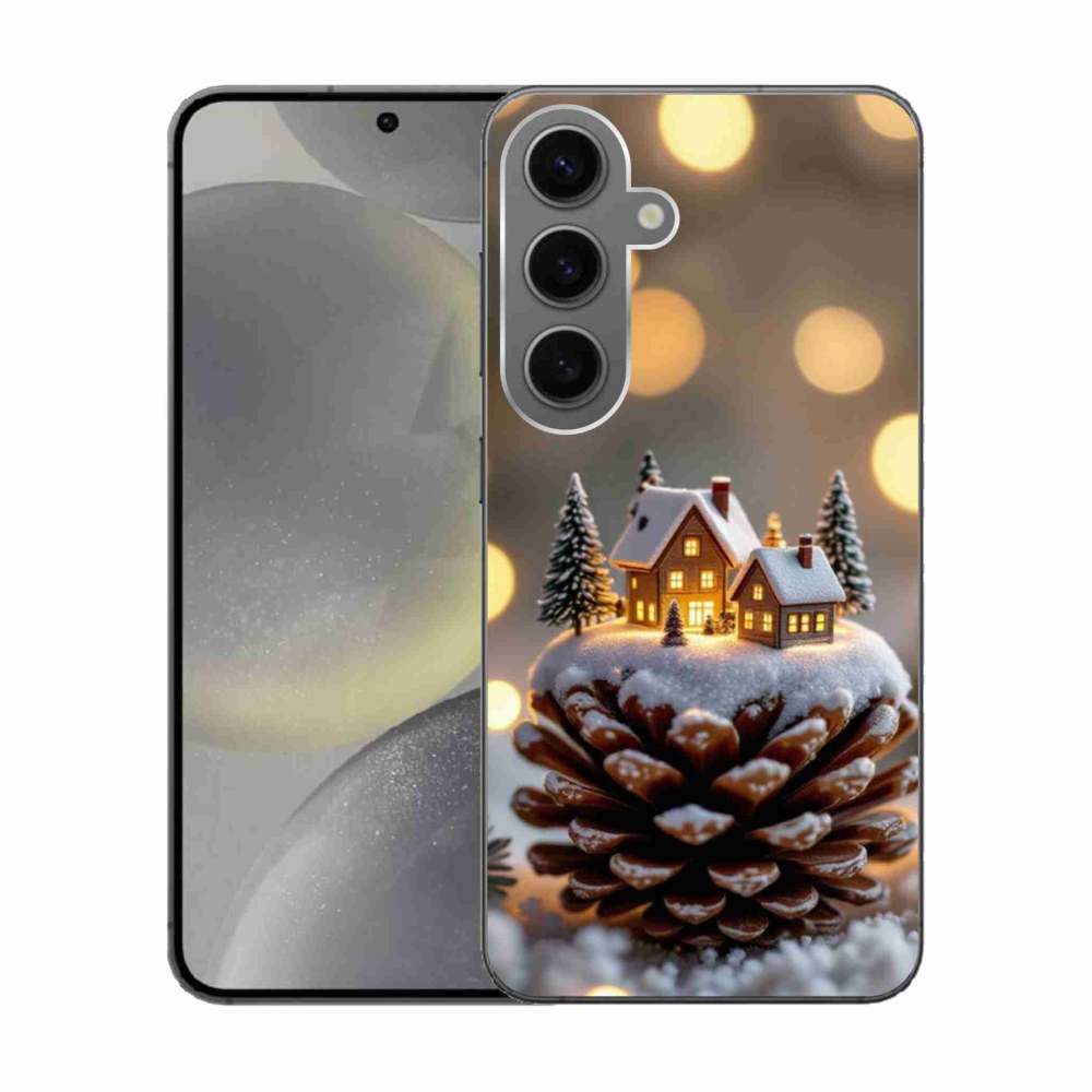Gélový kryt mmCase na Samsung Galaxy S24 - zimná dedinka