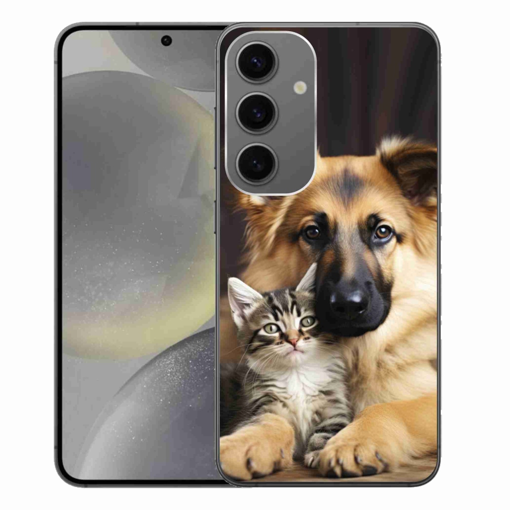Gélový kryt mmCase na Samsung Galaxy S24+ - zvieracie priateľstvo