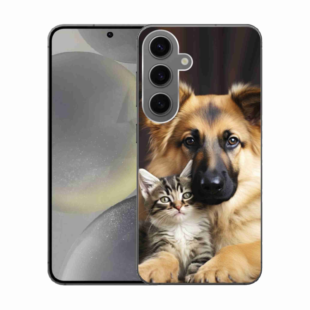 Gélový kryt mmCase na Samsung Galaxy S24 - zvieracie priateľstvo