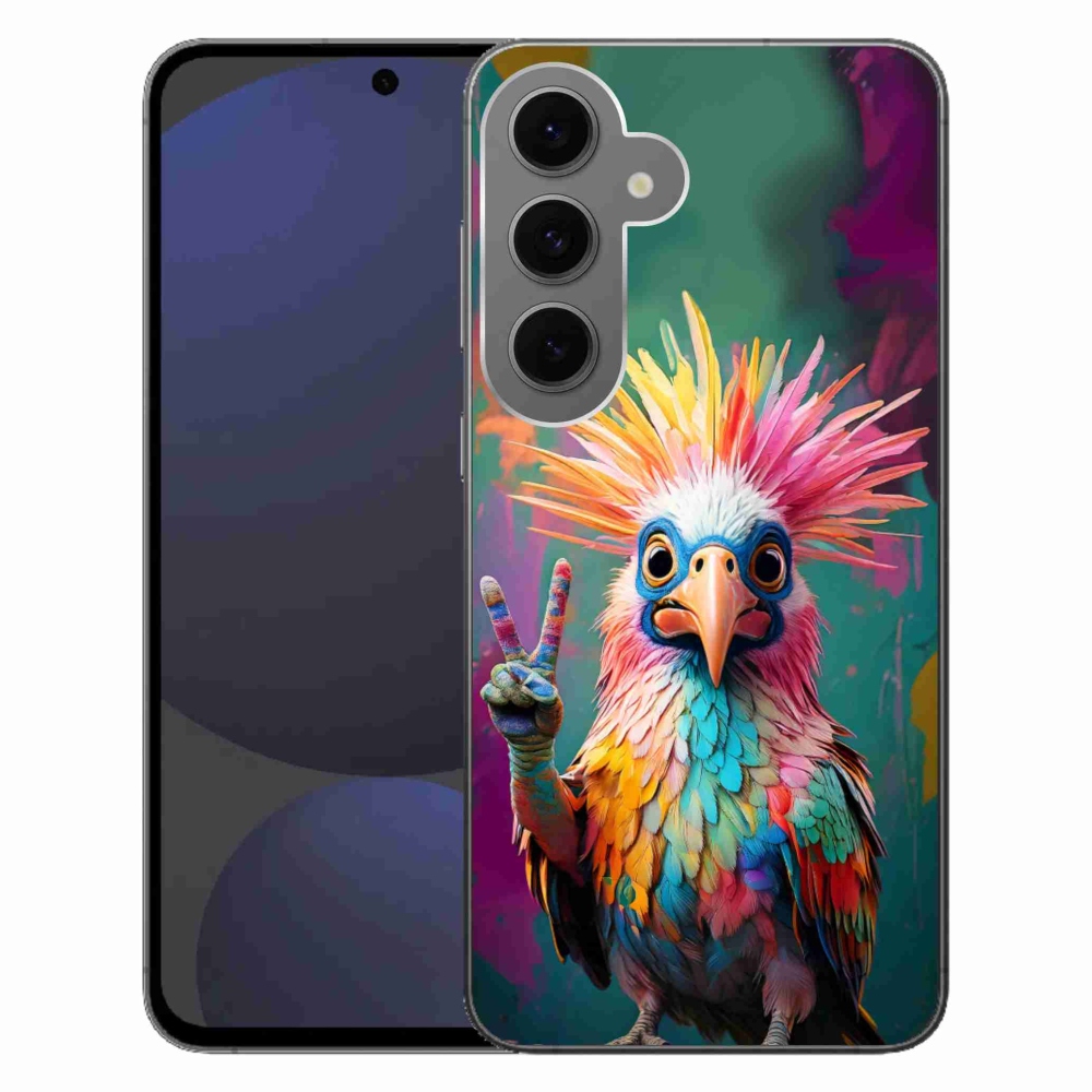 Gélový kryt mmCase na Samsung Galaxy S24FE - farebný rebel