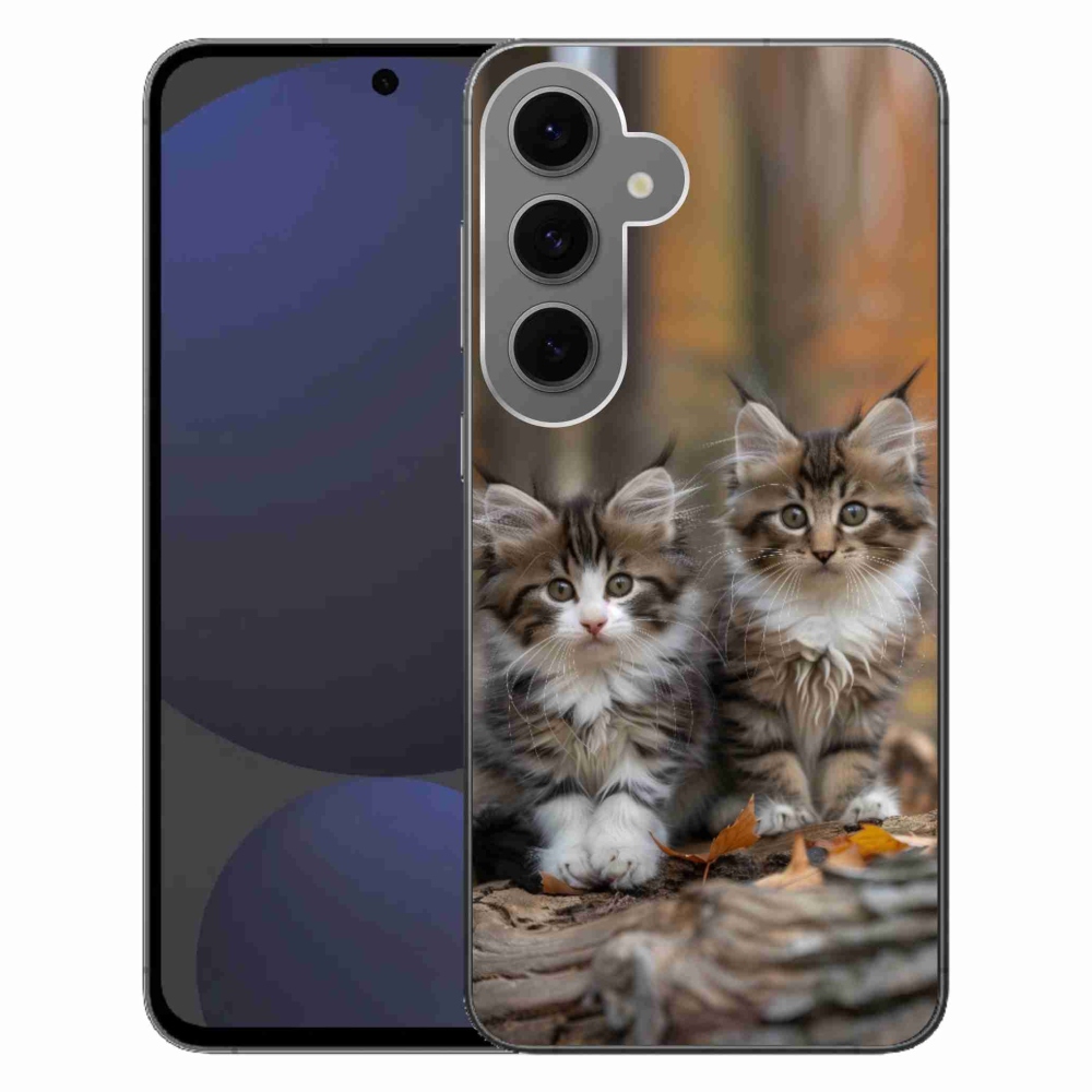 Gélový kryt mmCase na Samsung Galaxy S24FE - mačacie duo 3