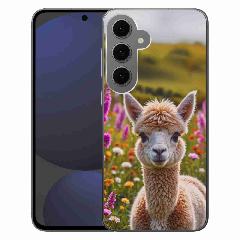 Gélový kryt mmCase na Samsung Galaxy S24FE - lama na lúke