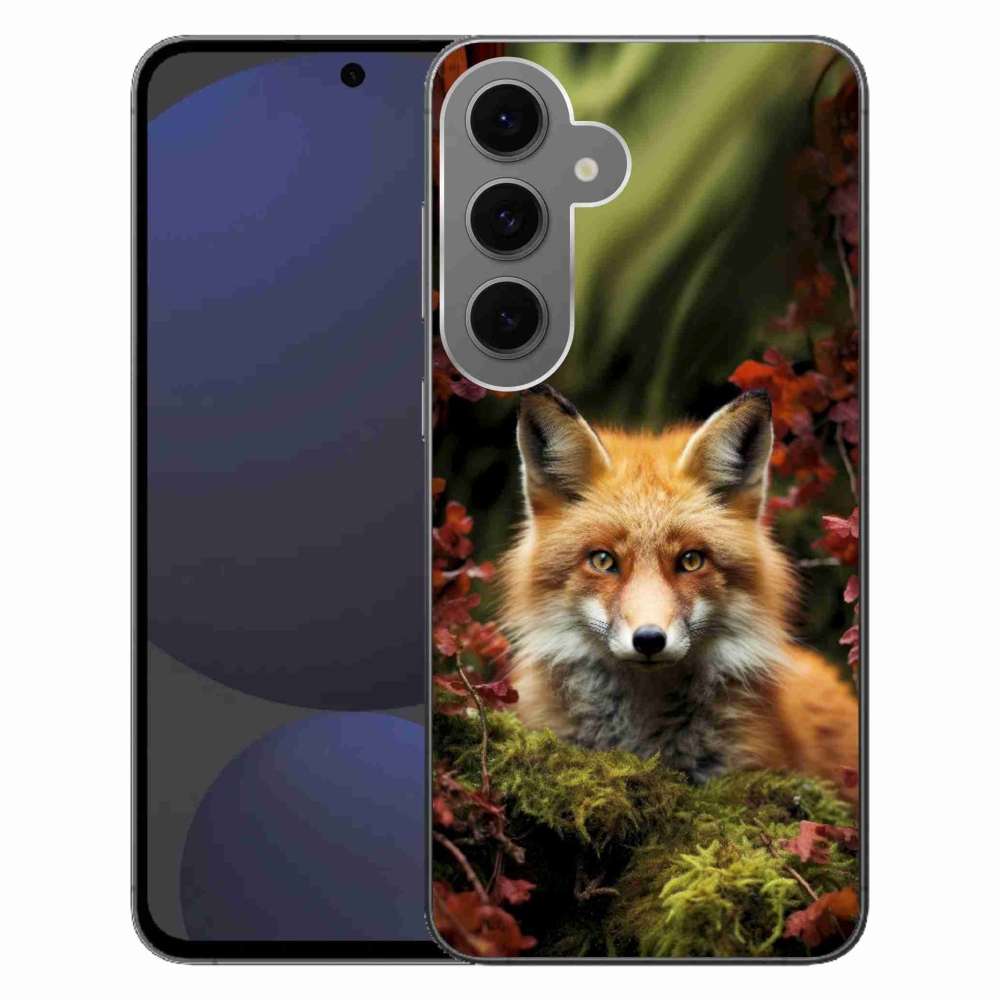 Gélový kryt mmCase na Samsung Galaxy S24FE - líška v lese