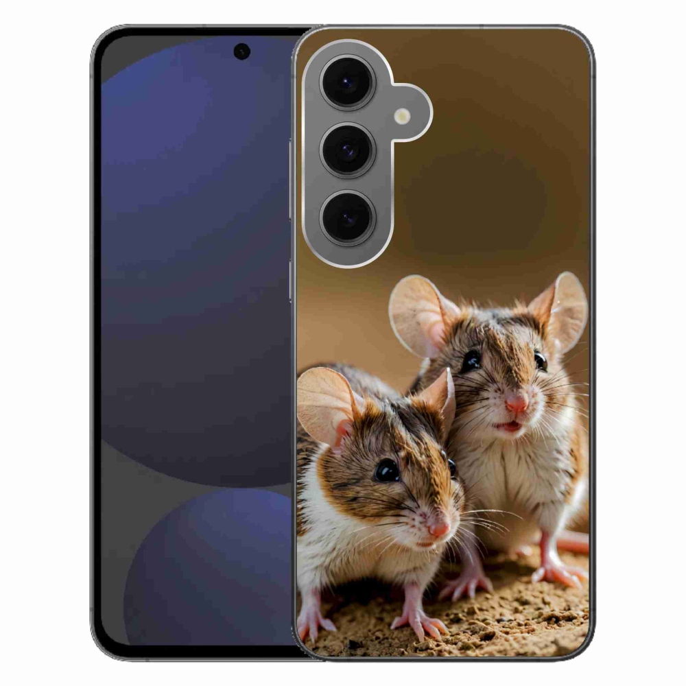 Gélový kryt mmCase na Samsung Galaxy S24FE - myší duo