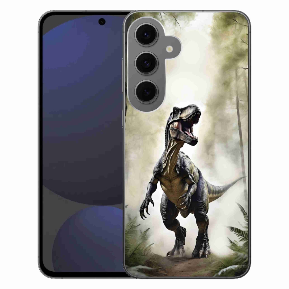 Gélový kryt mmCase na Samsung Galaxy S24FE - naštvaný T-Rex