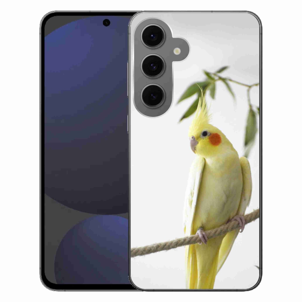 Gélový kryt mmCase na Samsung Galaxy S24FE - papagáj korela chocholatá