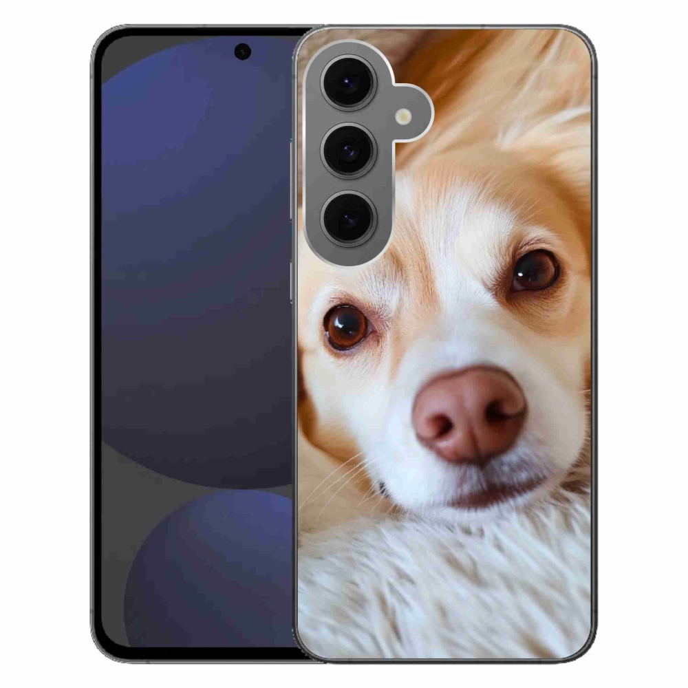 Gélový kryt mmCase na Samsung Galaxy S24FE - Roztomilá čivava