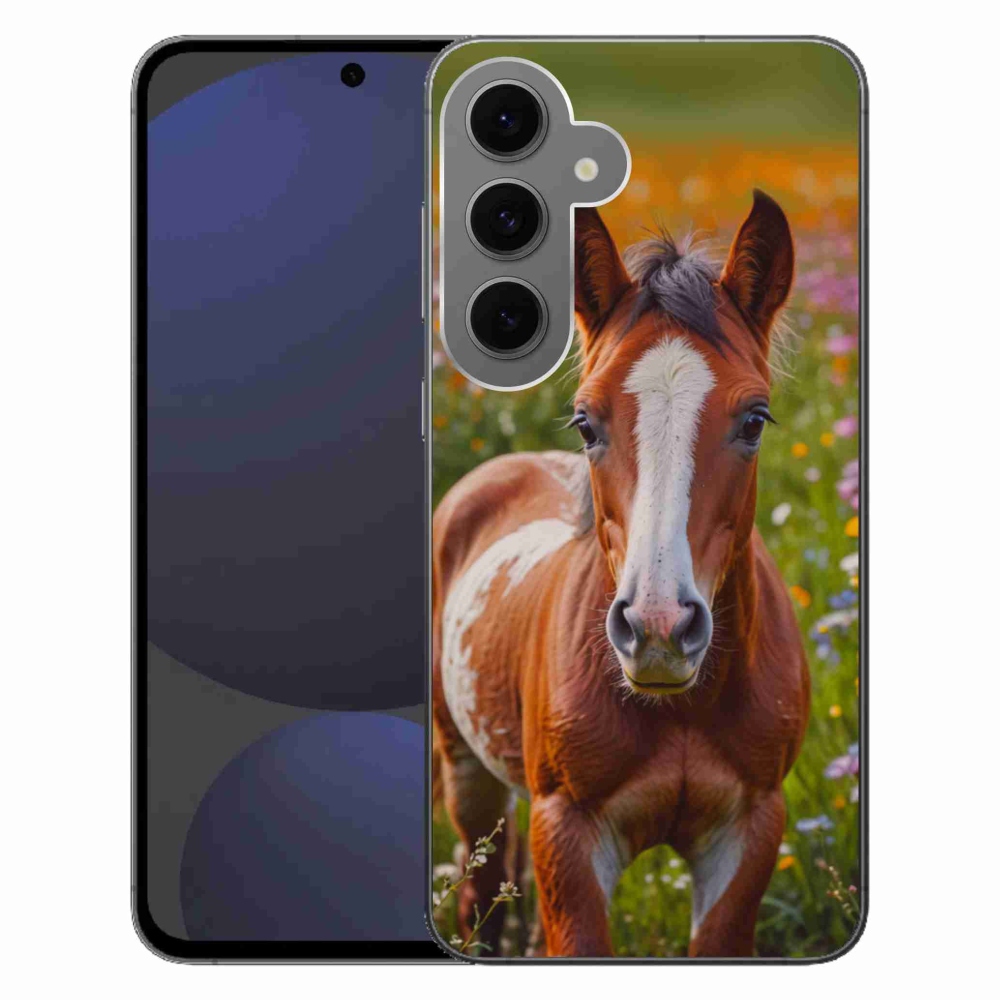 Gélový kryt mmCase na Samsung Galaxy S24FE - roztomilé žriebä