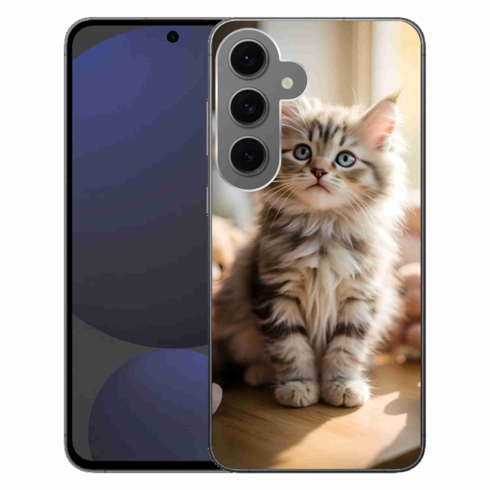 Gélový kryt mmCase na Samsung Galaxy S24FE - roztomilé mačiatko 10