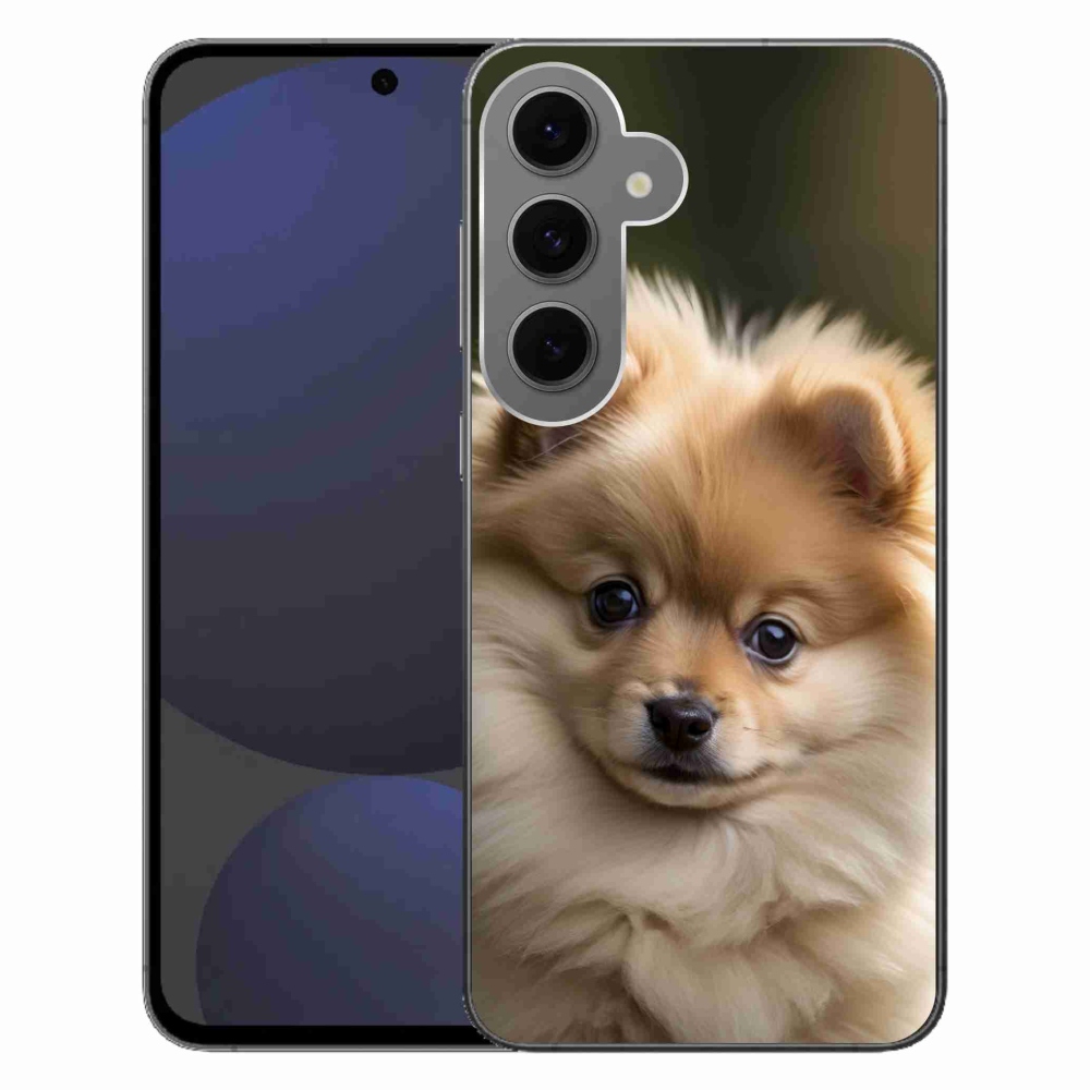 Gélový kryt mmCase na Samsung Galaxy S24FE - roztomilý pomeranian 2