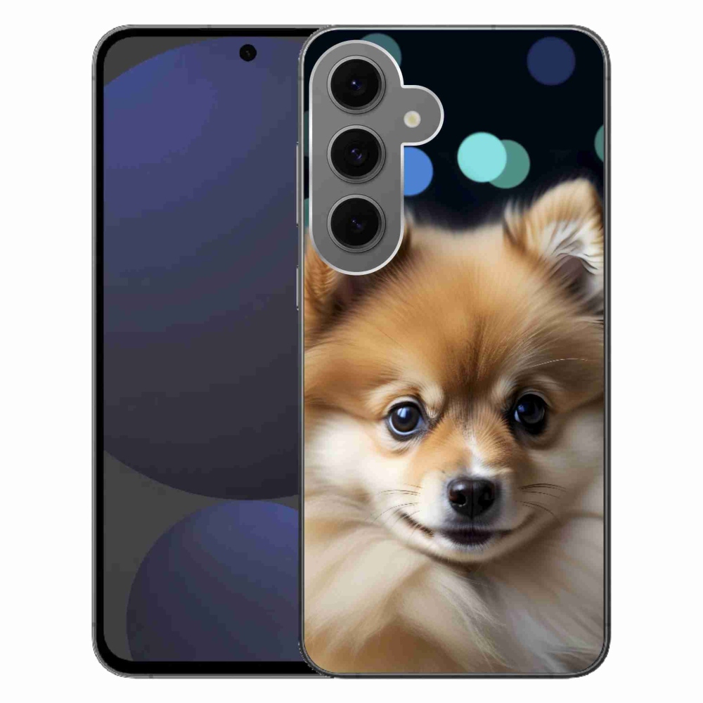 Gélový kryt mmCase na Samsung Galaxy S24FE - roztomilý pomeranian