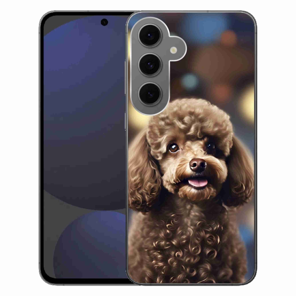 Gélový kryt mmCase na Samsung Galaxy S24FE - roztomilý pudel