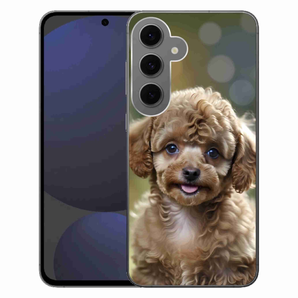Gélový kryt mmCase na Samsung Galaxy S24FE - roztomilý pudel
