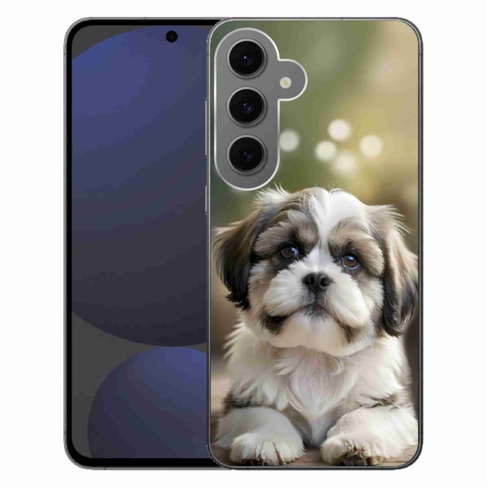Gélový kryt mmCase na Samsung Galaxy S24FE - roztomilý shih-tzu