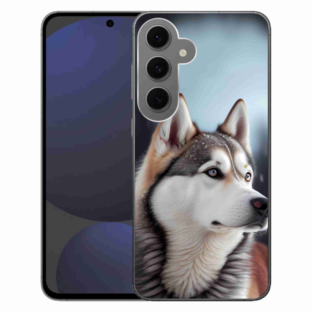 Gélový kryt mmCase na Samsung Galaxy S24FE - sibírsky husky