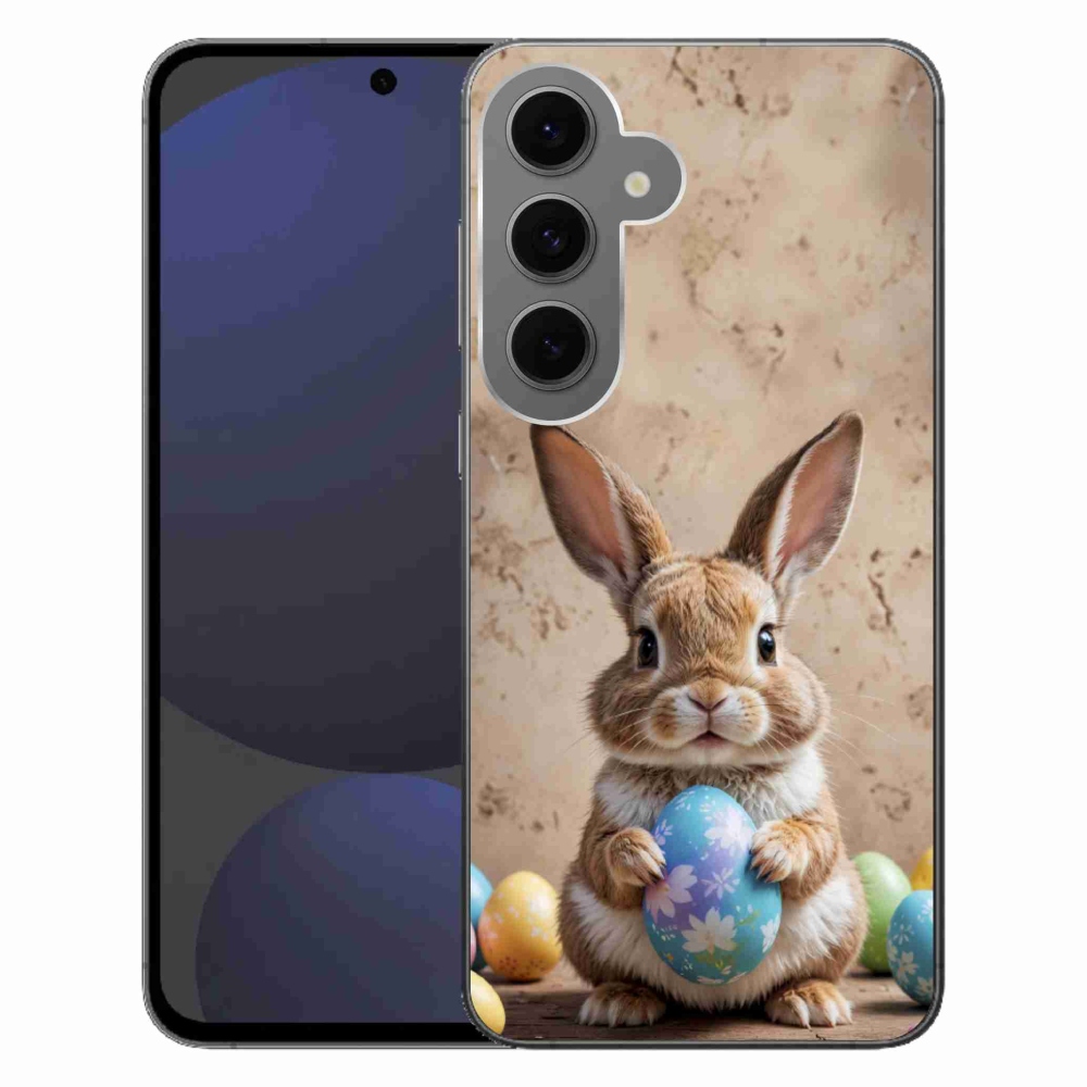 Gélový kryt mmCase na Samsung Galaxy S24FE - veľkonočný zajačik