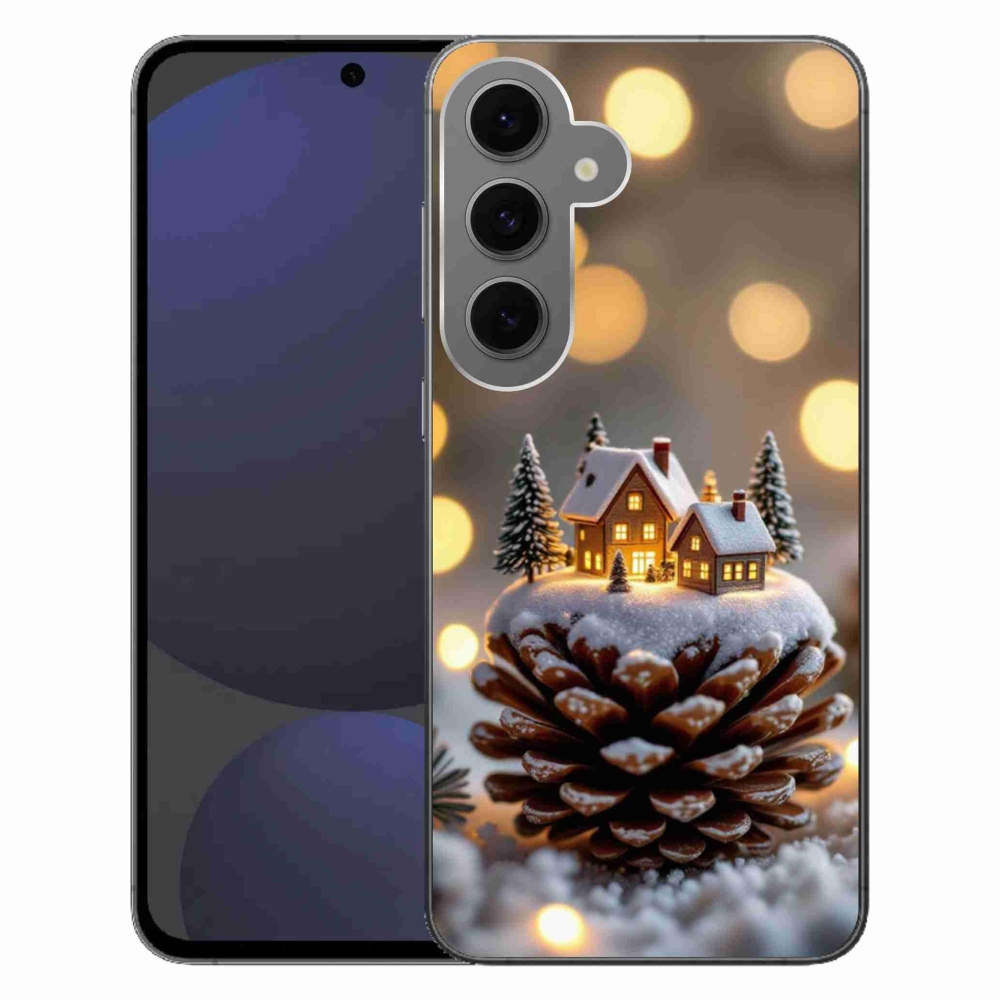 Gélový kryt mmCase na Samsung Galaxy S24FE - zimná dedinka