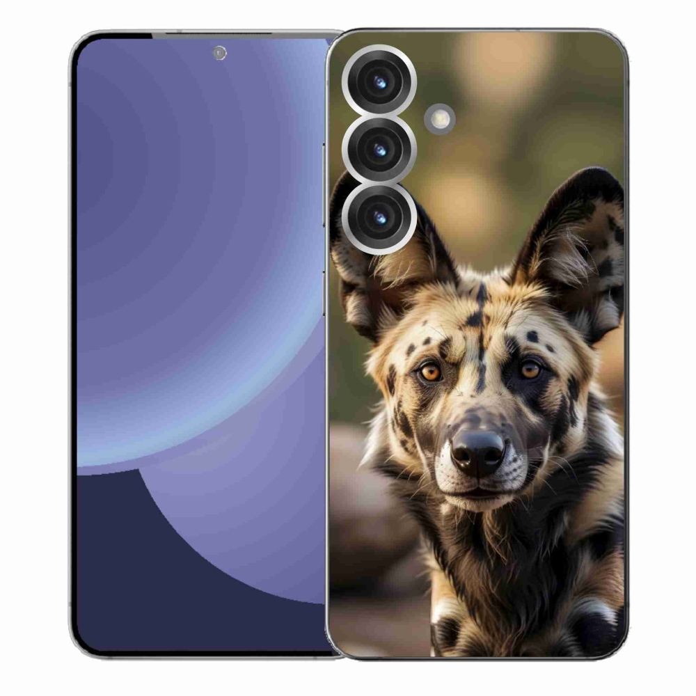 Gélový kryt mmCase na Samsung Galaxy S25+ - africký divoký pes
