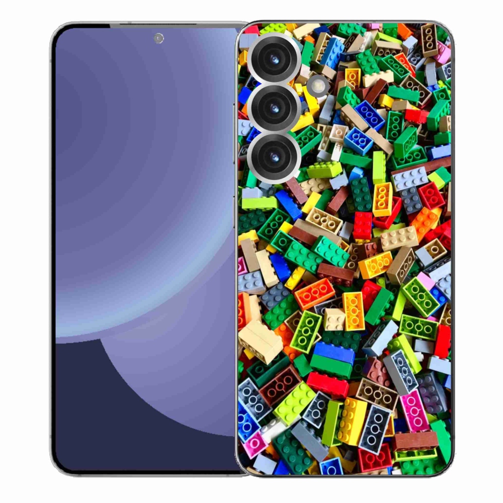 Gélový kryt mmCase na Samsung Galaxy S25+ - farebné stavebné kocky