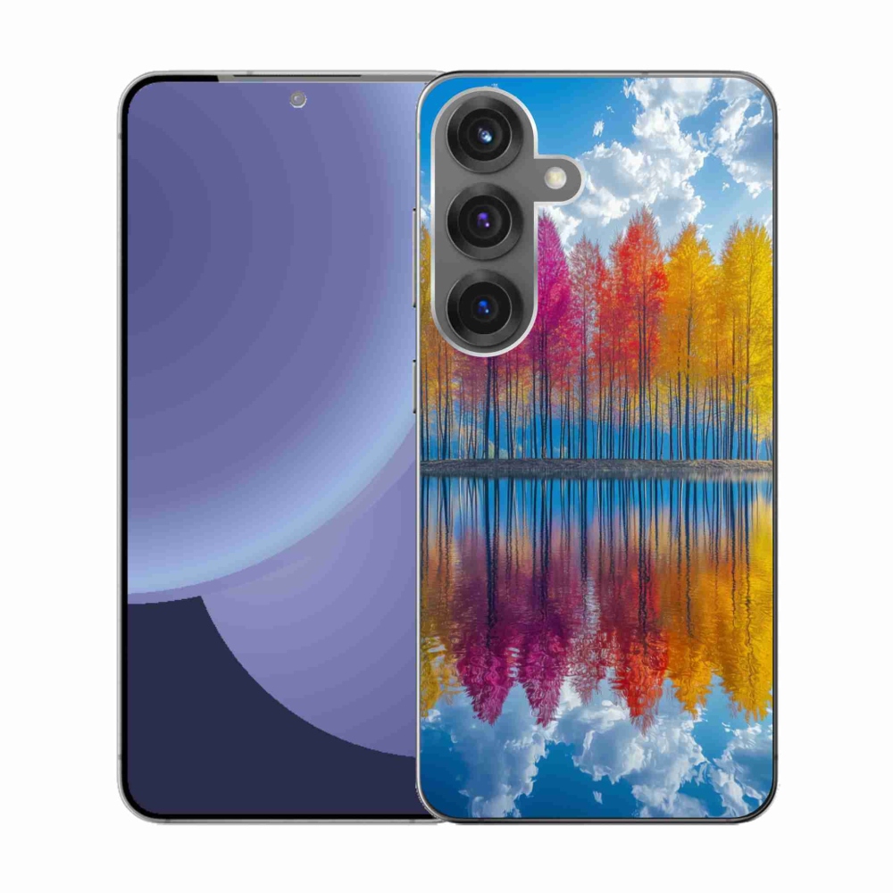 Gélový kryt mmCase na Samsung Galaxy S25 - farebné stromy