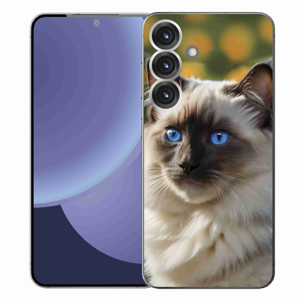 Gélový kryt mmCase na Samsung Galaxy S25+ - biely ragdoll