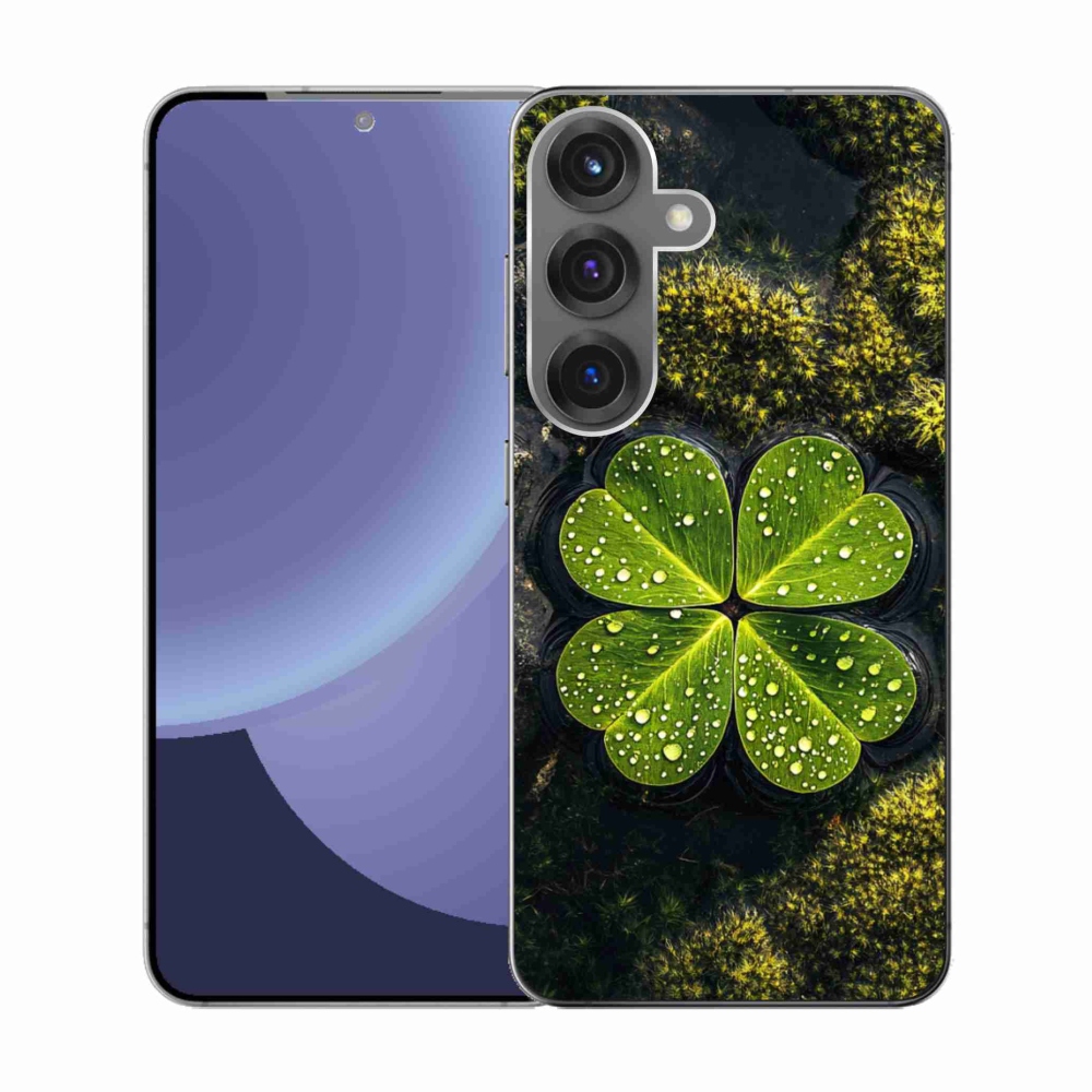 Gélový kryt mmCase na Samsung Galaxy S25 - štvorlístok