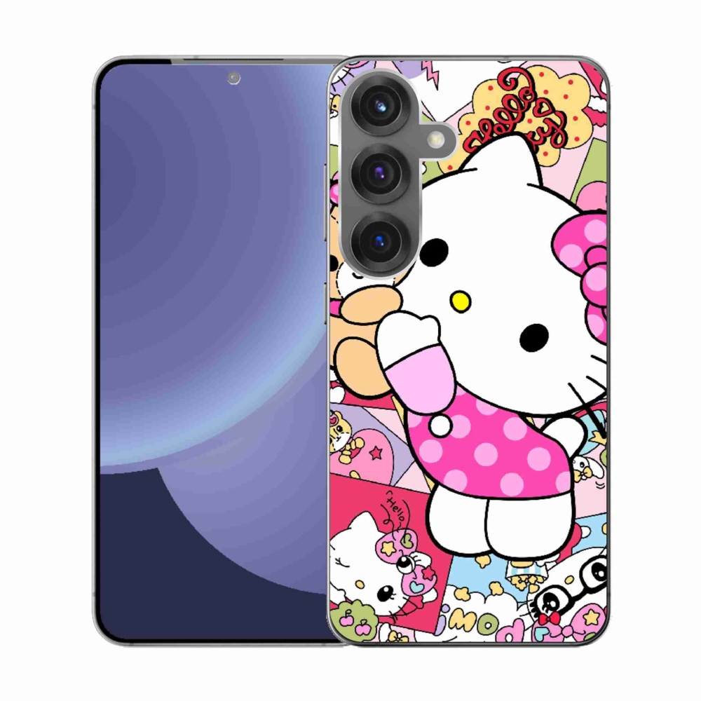 Gélový kryt mmCase na Samsung Galaxy S25 - cute kitty