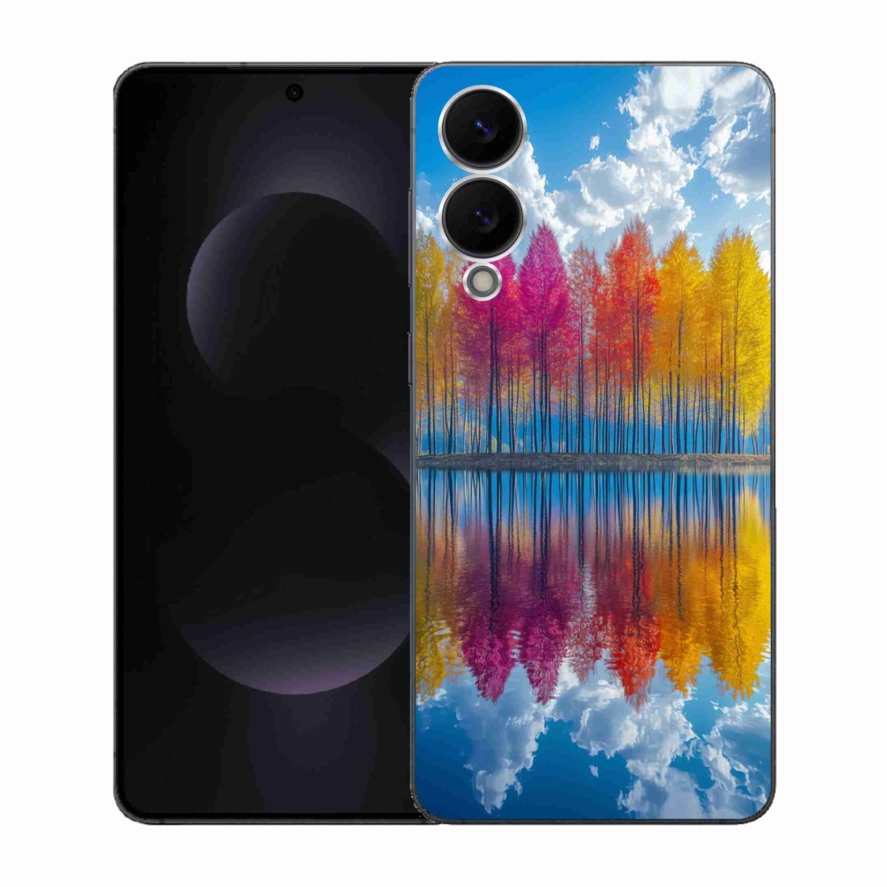 Gélový kryt mmCase na Samsung Galaxy S25 Edge - farebné stromy