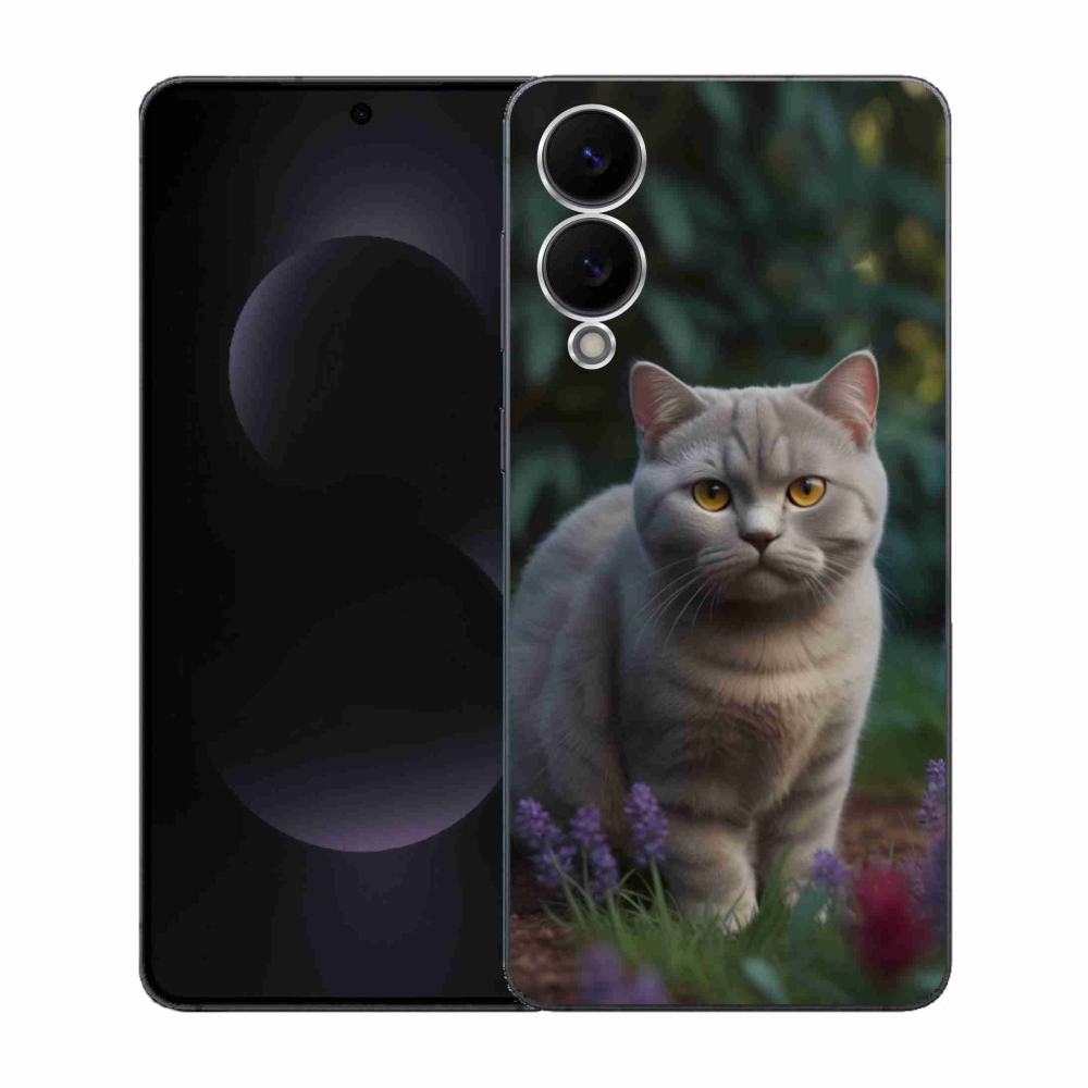 Gélový kryt mmCase na Samsung Galaxy S25 Edge - britská mačka