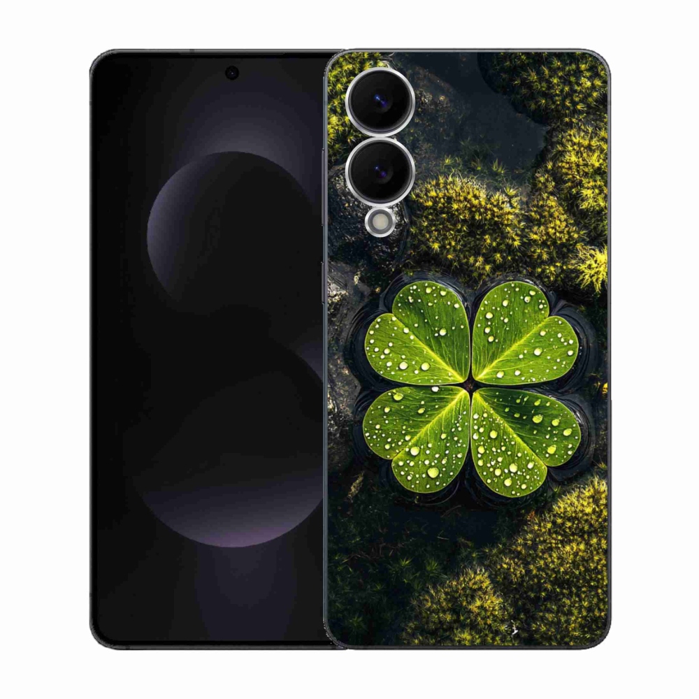 Gélový kryt mmCase na Samsung Galaxy S25 Edge - štvorlístok