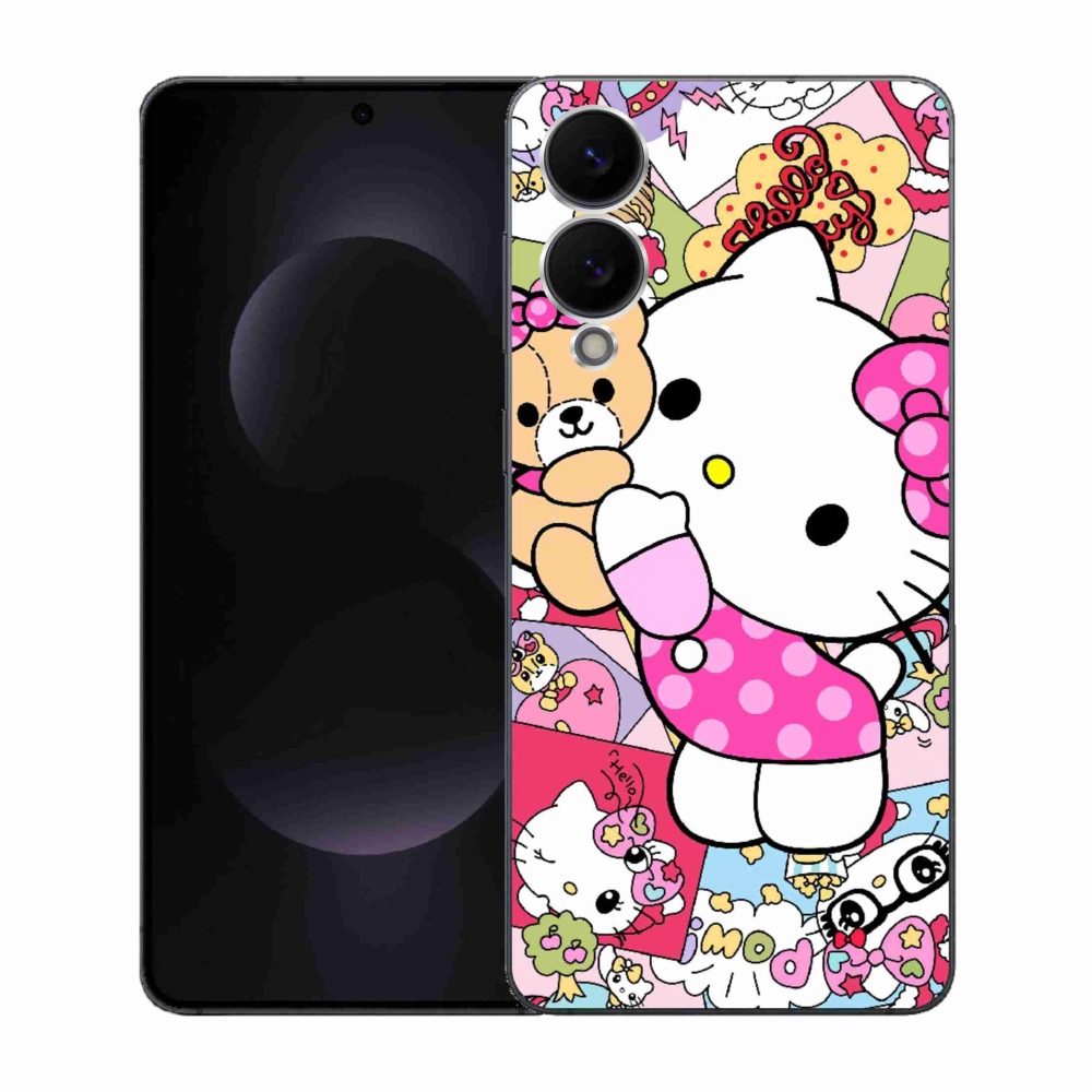 Gélový kryt mmCase na Samsung Galaxy S25 Edge - cute kitty