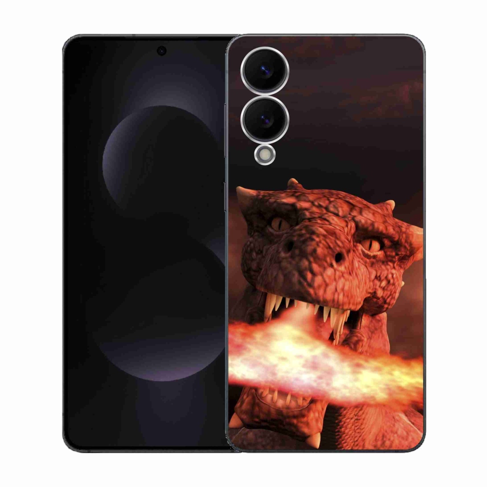 Gélový kryt mmCase na Samsung Galaxy S25 Edge - drak