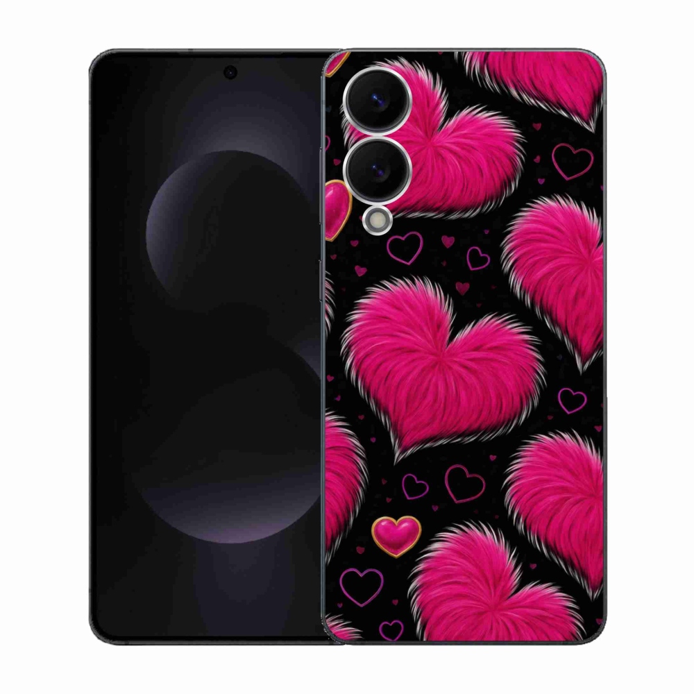 Gélový kryt mmCase na Samsung Galaxy S25 Edge - hebké srdce