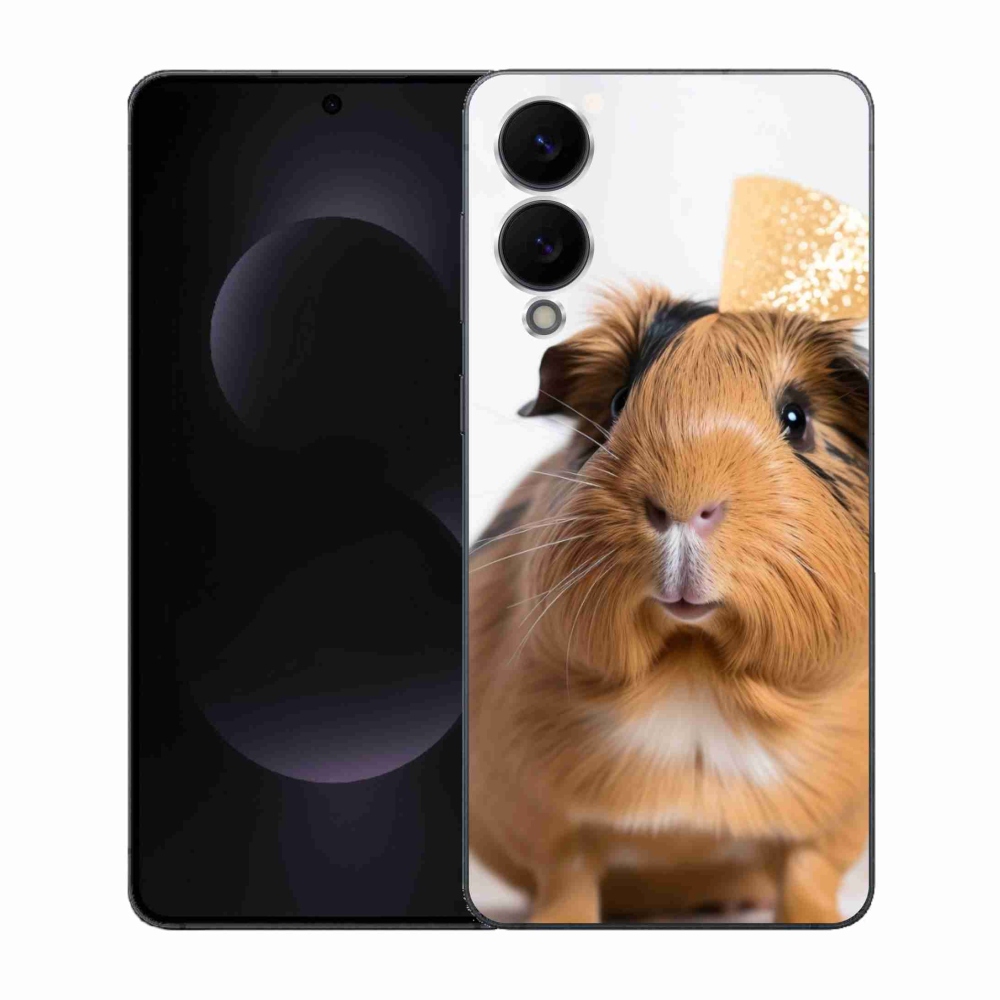 Gélový kryt mmCase na Samsung Galaxy S25 Edge - hnedé morča