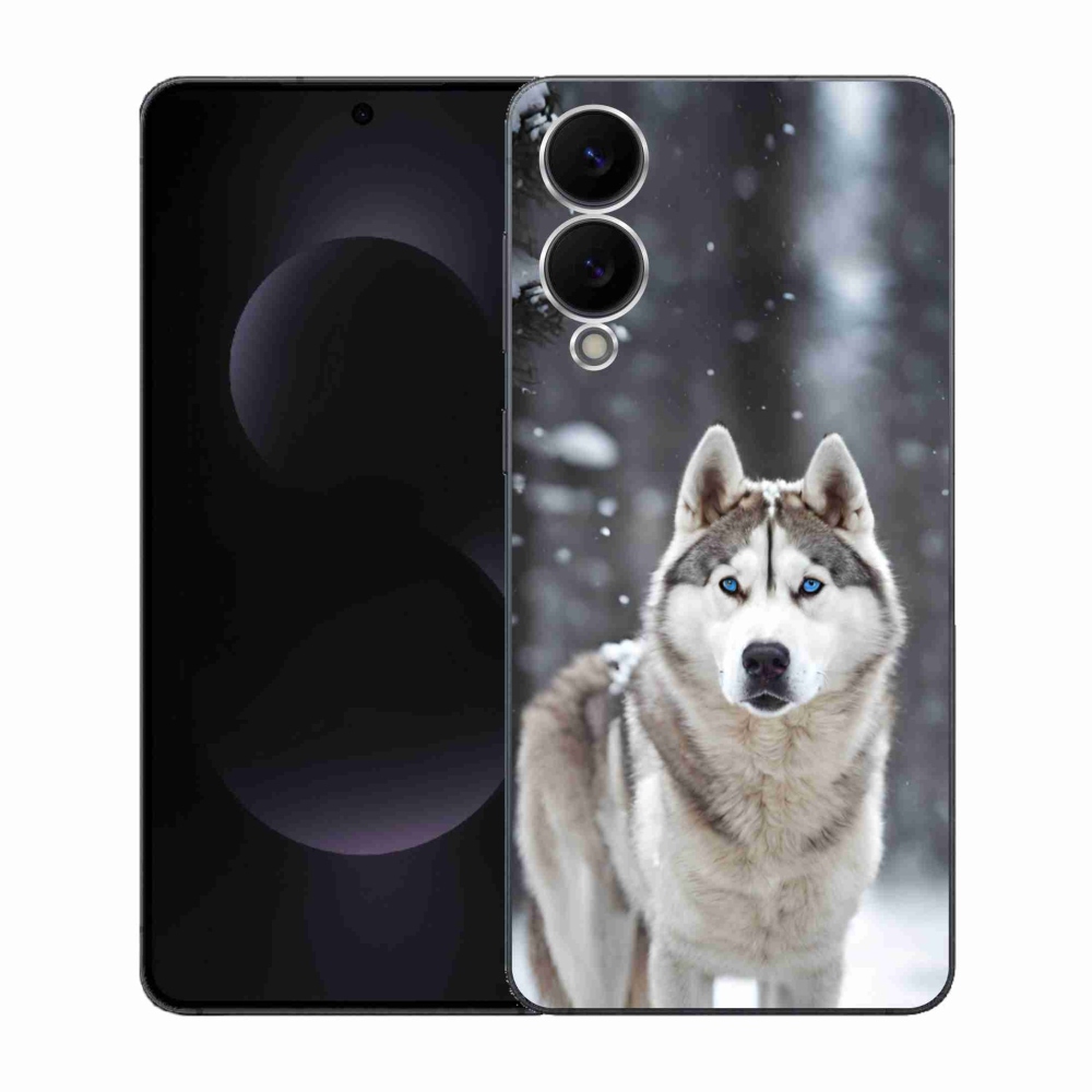 Gélový kryt mmCase na Samsung Galaxy S25 Edge - husky 2