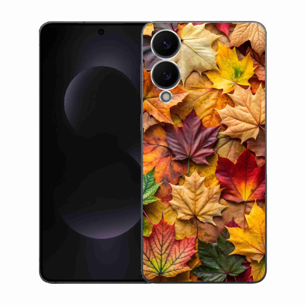 Gélový kryt mmCase na Samsung Galaxy S25 Edge - javorové listy 2