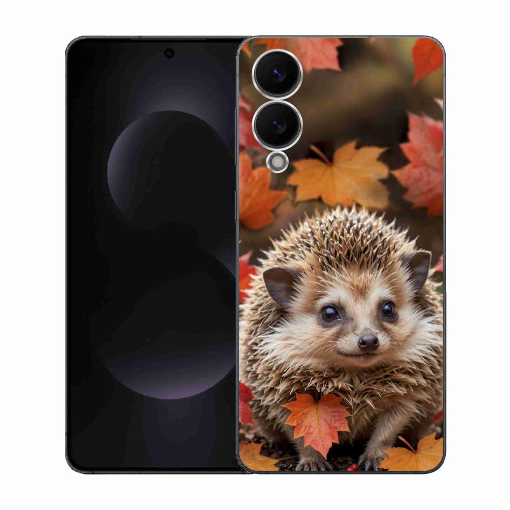 Gélový kryt mmCase na Samsung Galaxy S25 Edge - ježko v lístia