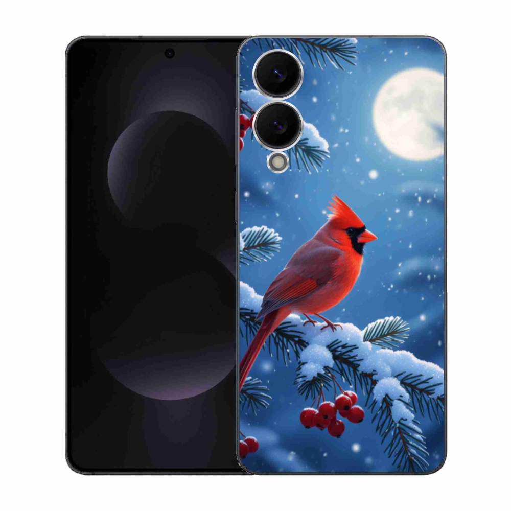 Gélový kryt mmCase na Samsung Galaxy S25 Edge - kardinál červený