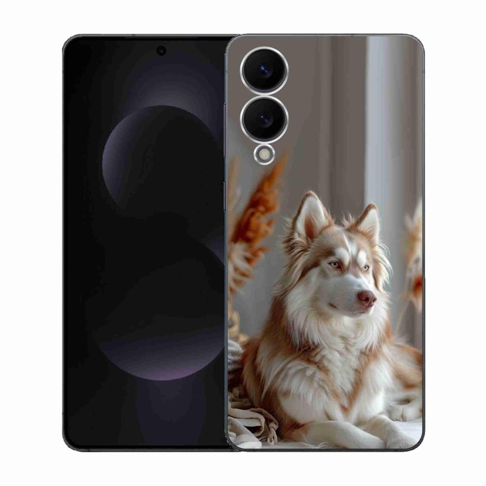 Gélový kryt mmCase na Samsung Galaxy S25 Edge - pokojný sibírsky husky