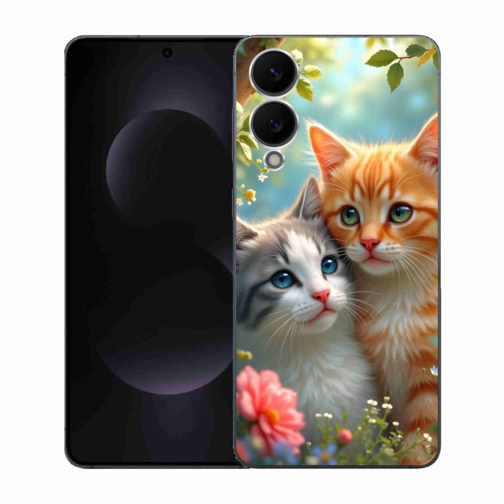 Gélový kryt mmCase na Samsung Galaxy S25 Edge - mačacia láska 2