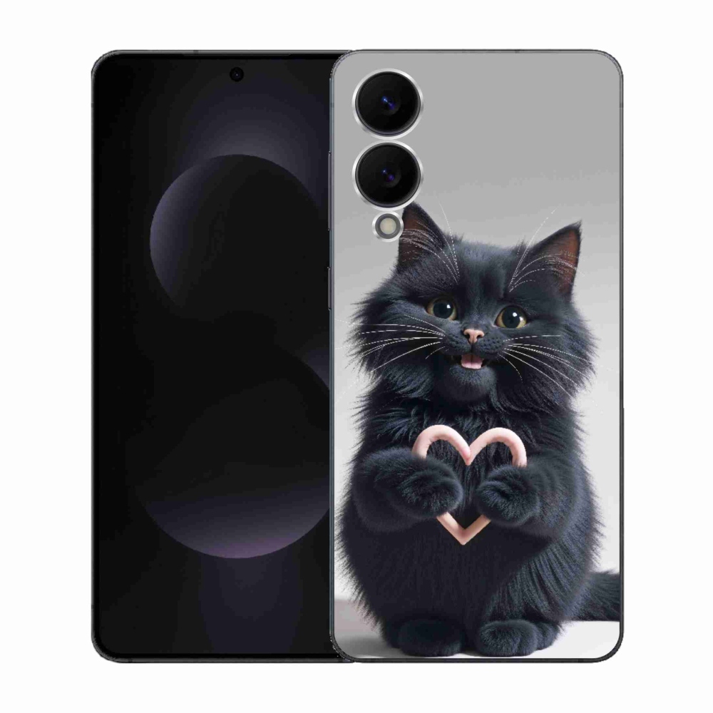 Gélový kryt mmCase na Samsung Galaxy S25 Edge - mačacia láska 3