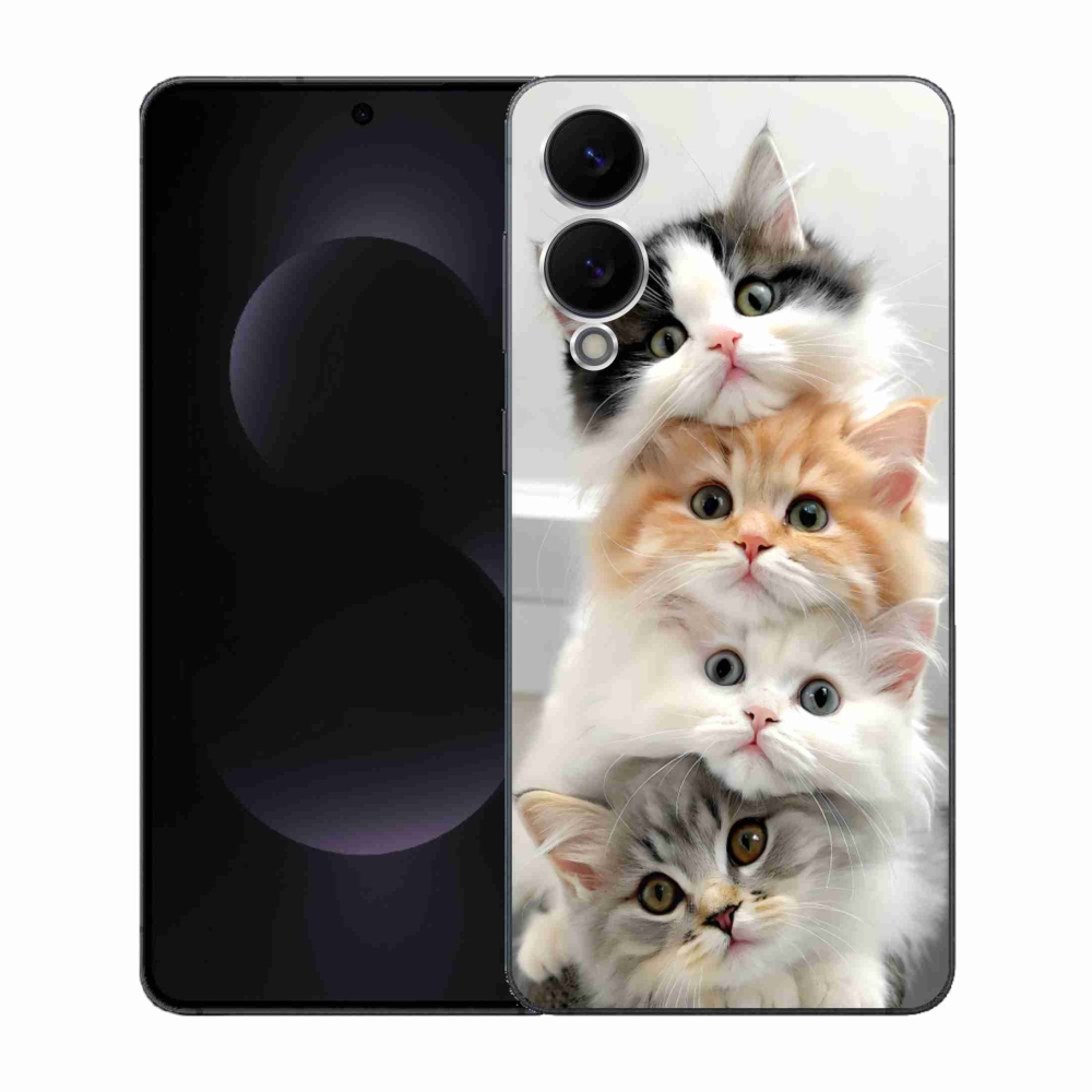 Gélový kryt mmCase na Samsung Galaxy S25 Edge - mačacia partia