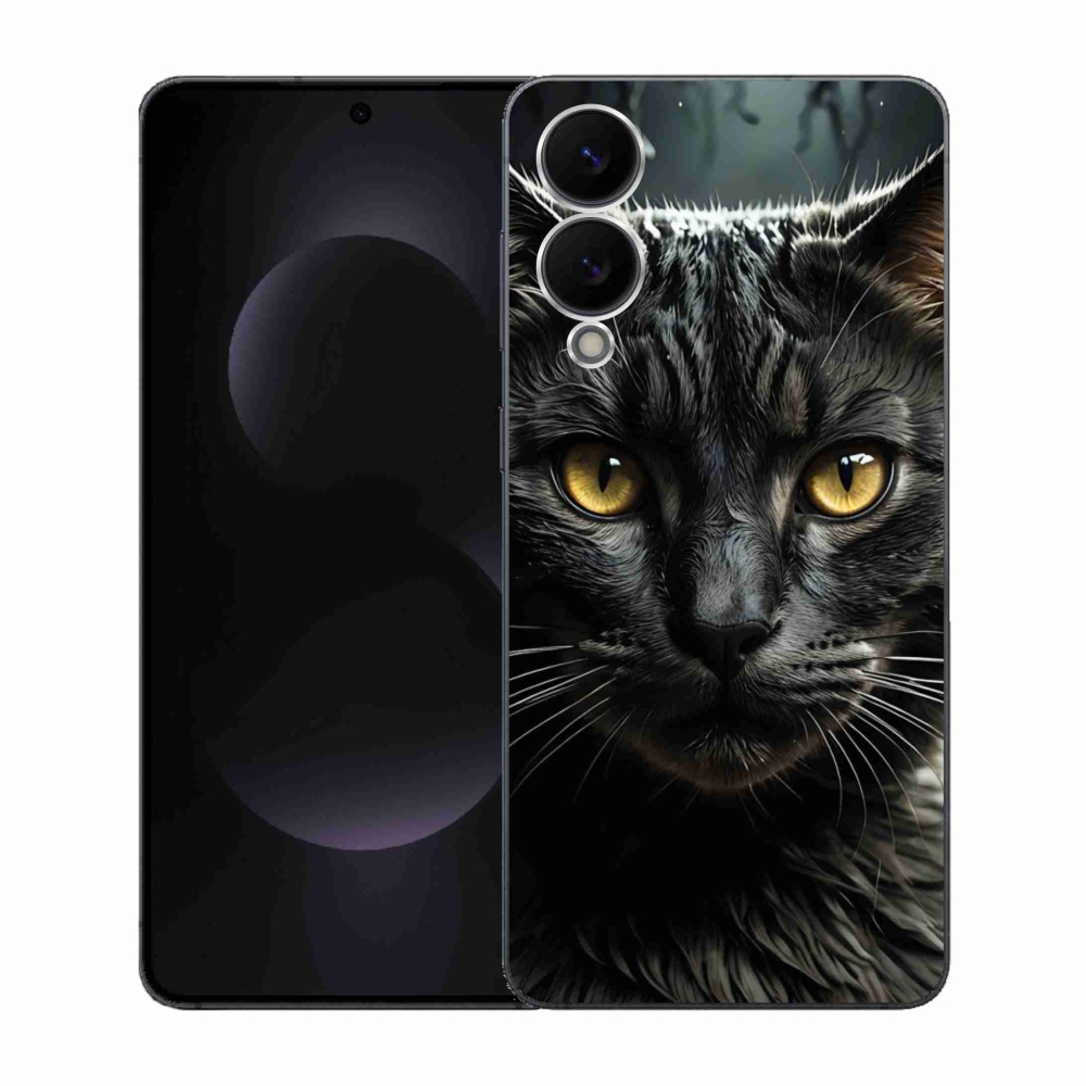 Gélový kryt mmCase na Samsung Galaxy S25 Edge - mačacie pohľad 3