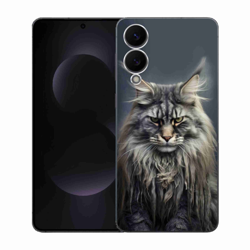 Gélový kryt mmCase na Samsung Galaxy S25 Edge - mačacie pohľad 4