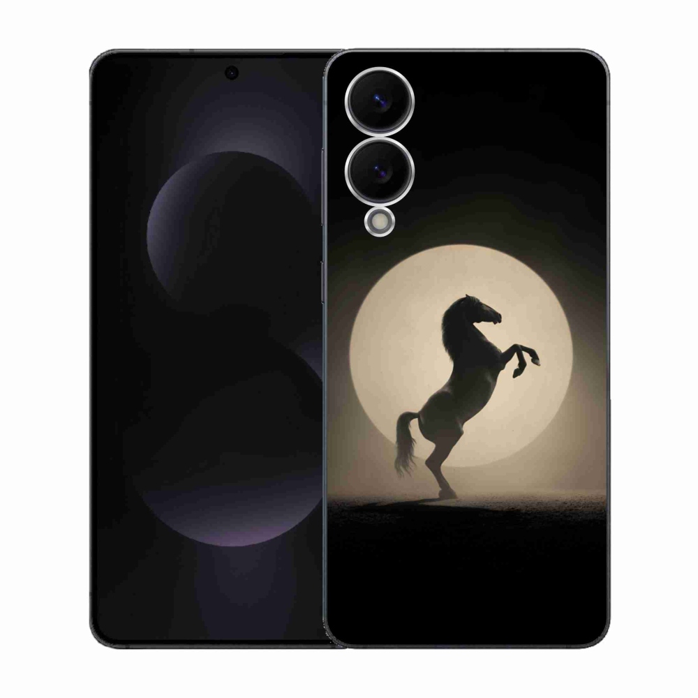 Gélový kryt mmCase na Samsung Galaxy S25 Edge - kôň v siluete